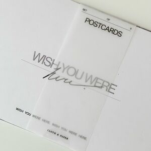 NWT Cloth & Paper a Set of 5 Postcards